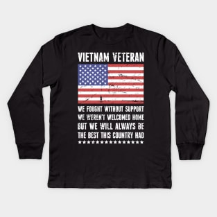 American Flag | Vietnam Veteran Definition Kids Long Sleeve T-Shirt